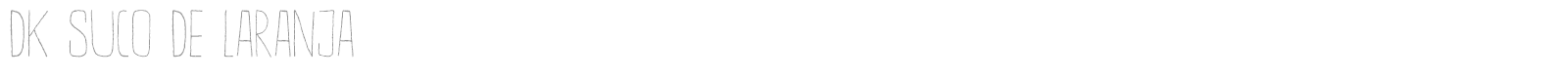 DK Suco De Laranja font preview